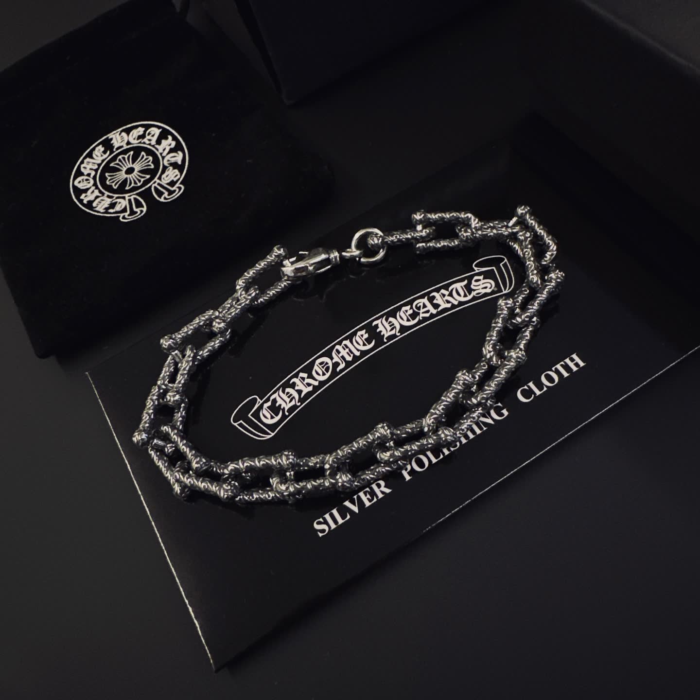 Chrome Hearts Silver Chain Bracelet